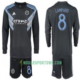 Koszulka New York City LAMPARD 8 Dziecięcy Wyjazdowe Stroje Piłkarskie 2018-2019 Długi Rękaw